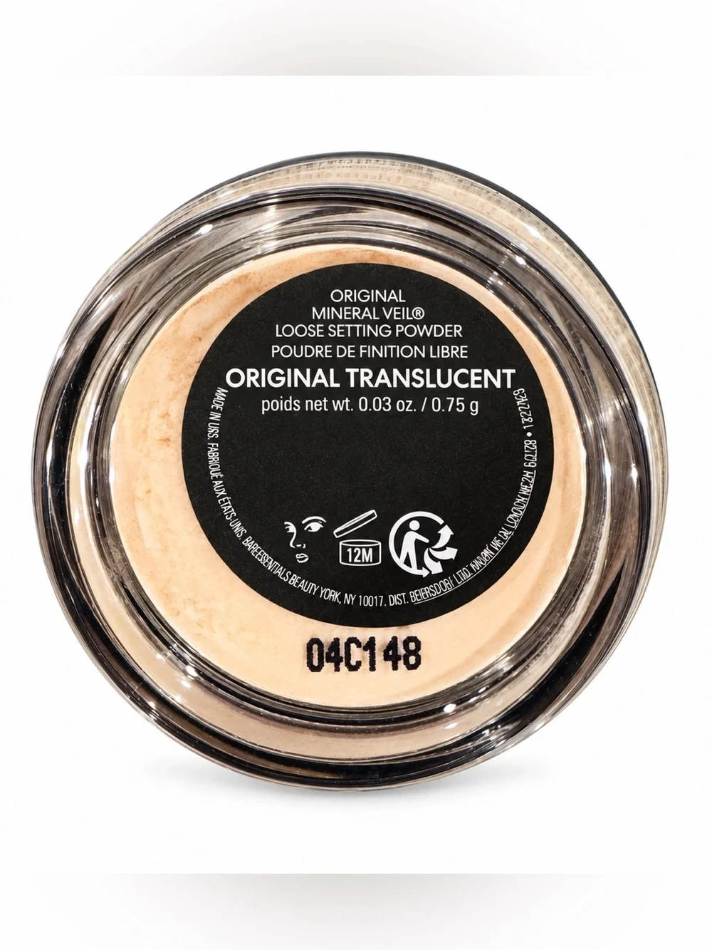 bareMinerals Mineral Veil Loose Setting Powder Mini in Translucent 0.75g NEW